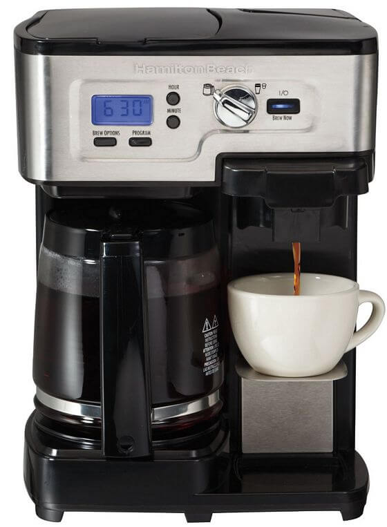 Hamilton Beach Black Programable 2-Way Brewer Coffee Maker