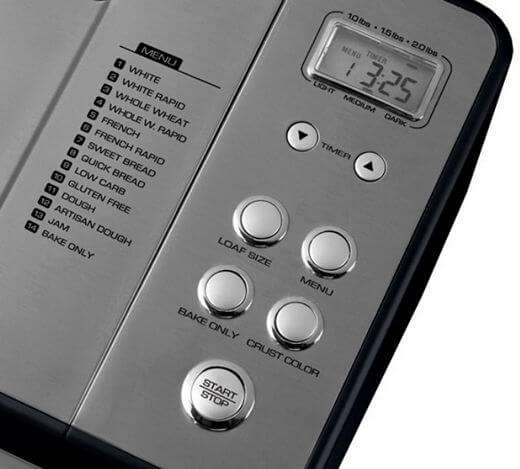 Breadman-BK1050s-control-panel