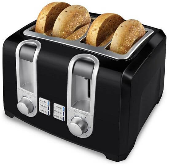 Black & Decker Black 4-Slice Toaster