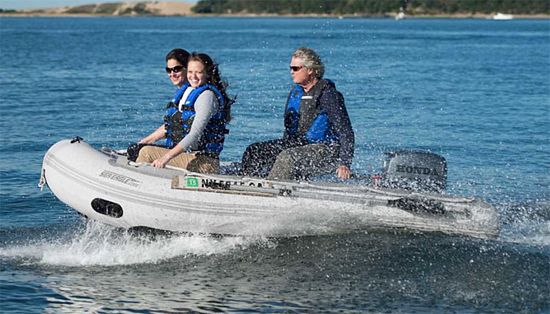 blow up boat with motor