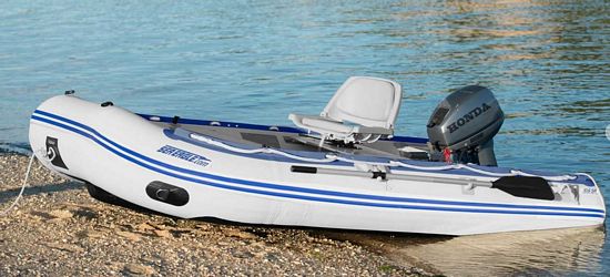 inflatable boat with motor