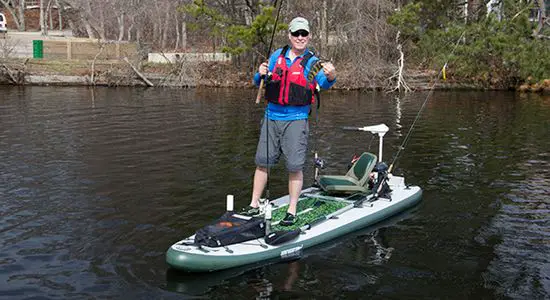 inflatable fishing paddle board