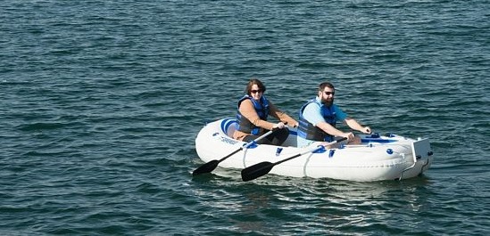 inflatable row boat