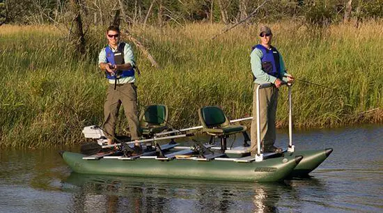 pontoon fishing raft