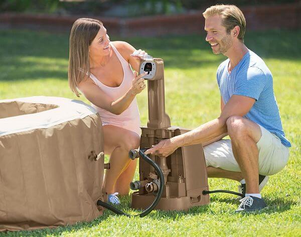 inflatable hot tub with jets