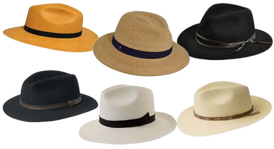 Men's Wide Brim Fedora Hats