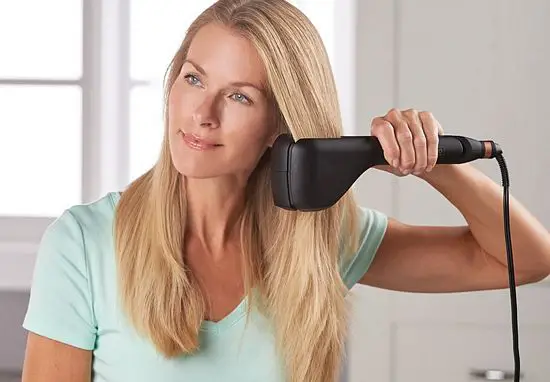 hair straightener and curler combo