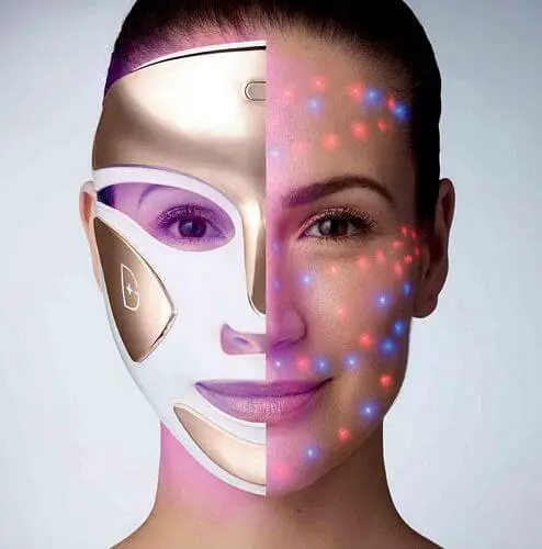 LED face mask for acne