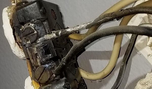 damaged wiring