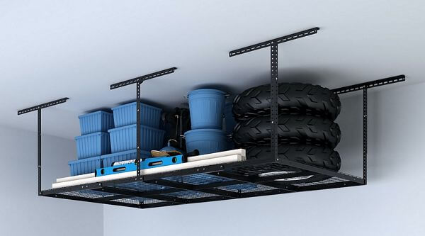 overhead garage storage racks