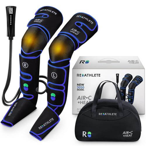 Reathlete Air Compression Leg Massager With Heat