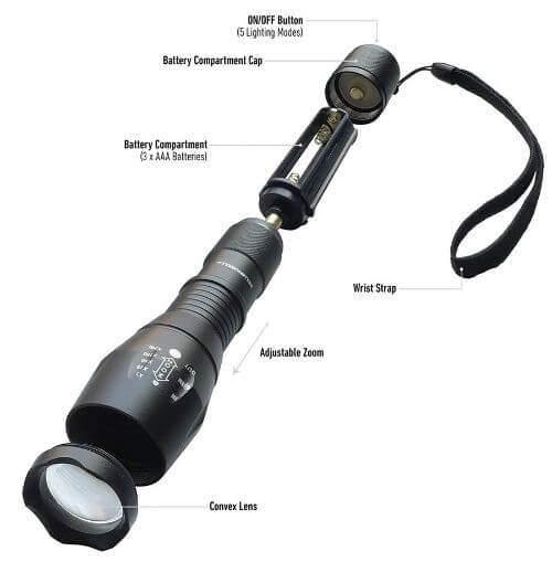 long distance flashlight