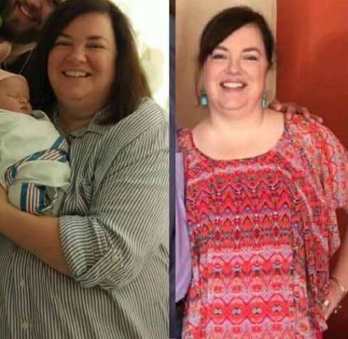 Lorie lost 34 lbs.