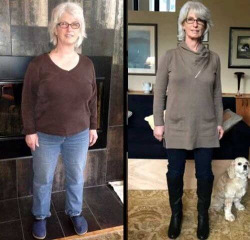 Mary lost 60 pounds in 5 months.