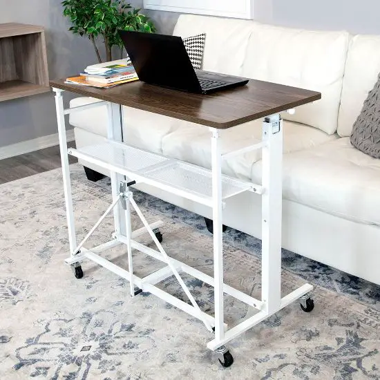 sit stand fold away desk