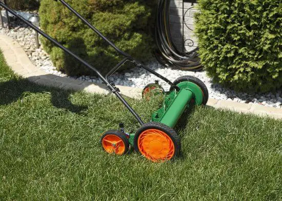 manual push lawn mower