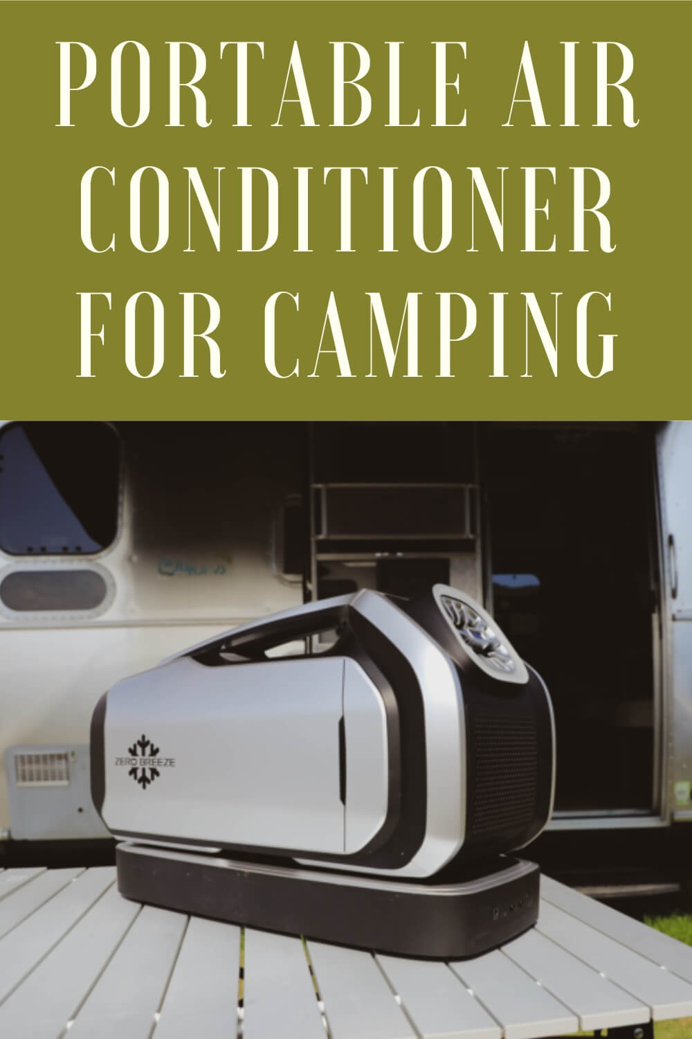 Dual Hose Battery Powered Air Conditioner For Camping