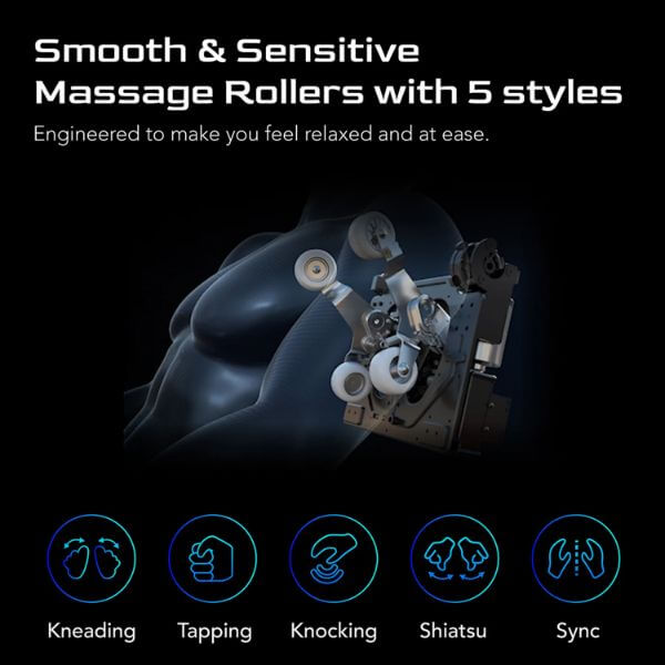 Osaki Theramedic Flex Massage Chair-rollers