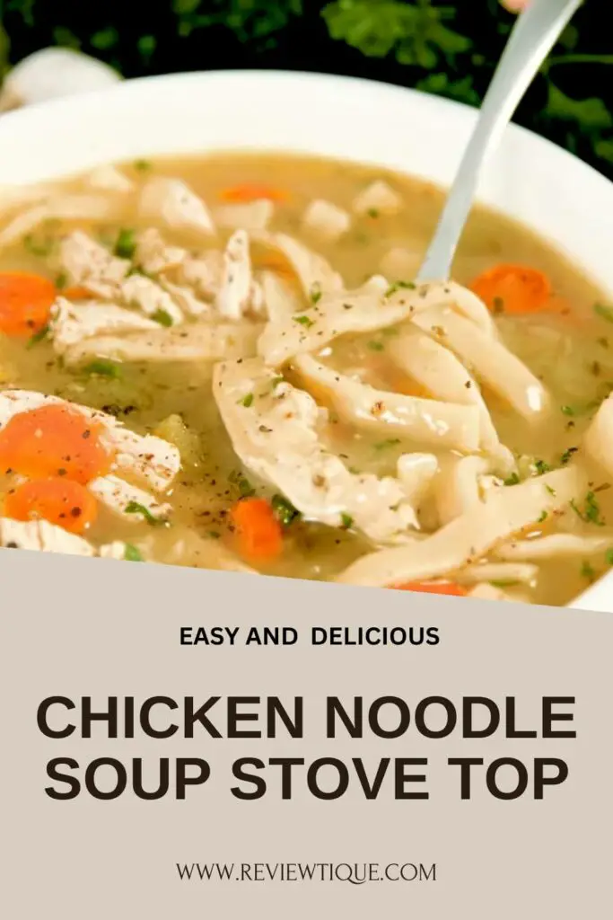 Chicken Noodle Soup Stove Top