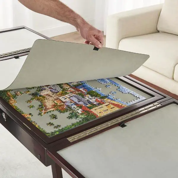 Puzzle Table With Cover