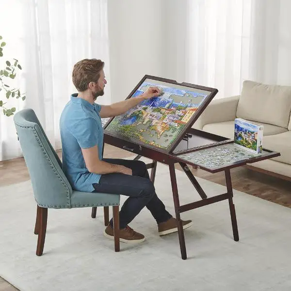 Puzzle Table in Living Room