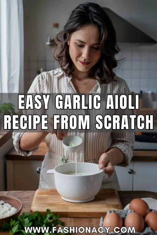 Easy Garlic Aioli Recipe From Scratch