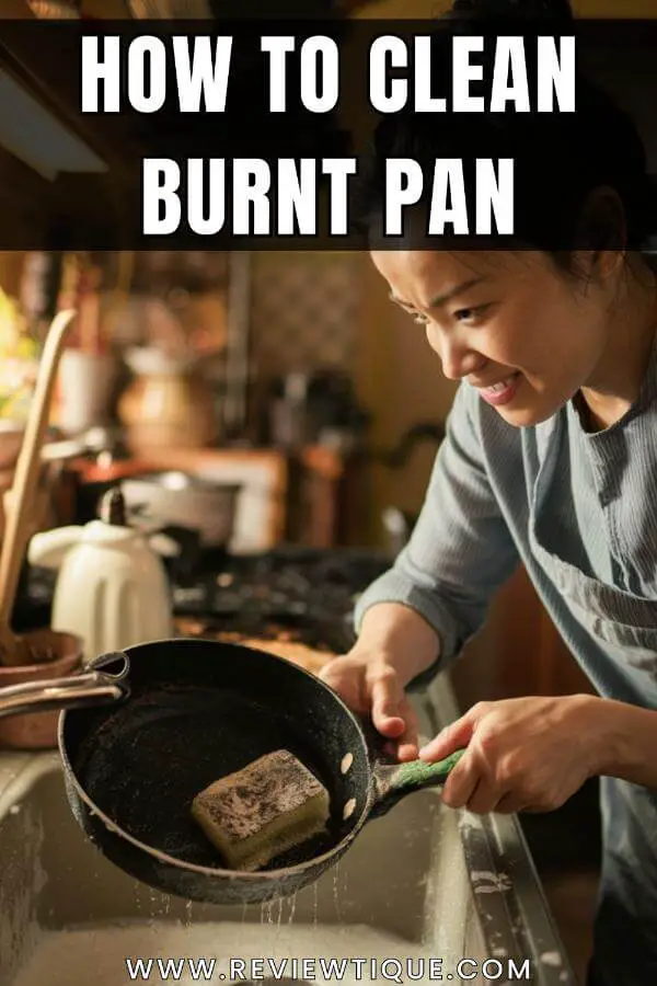 How to Clean Burnt  Pan