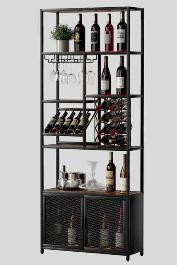 Tall Free Standing Wine Rack