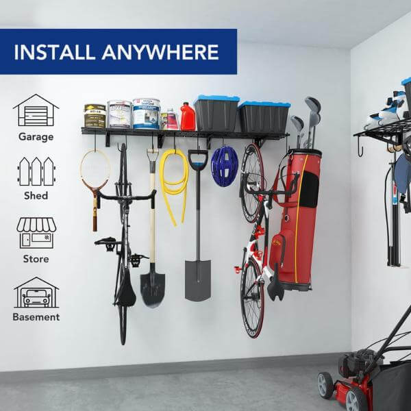 Wall Mounted Garage Shelf
