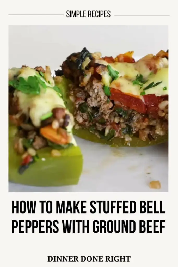 How to Make Stuffed Bell Peppers With Ground Beef