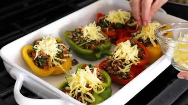 Stuffed Bell Peppers With Ground Beef Recipe