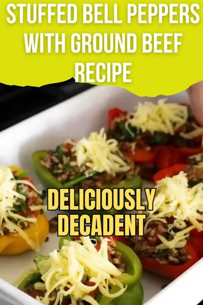 Stuffed Bell Peppers With Ground Beef Recipe