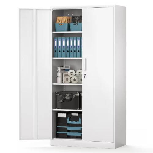 White Garage Cabinets 