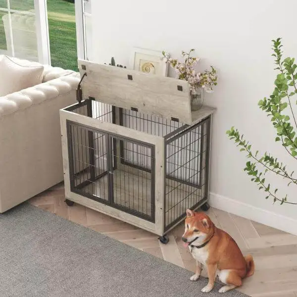 Dog Crate Wood Cover
