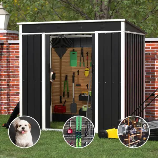 Outdoor Metal Tool Shed