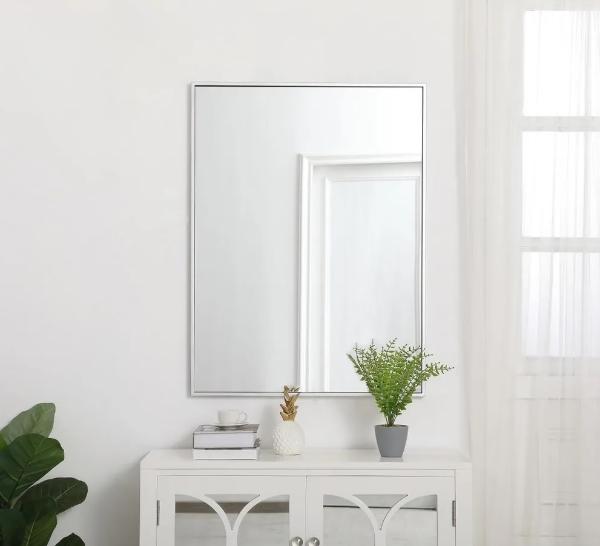 Rectangle Mirror With Thin Metal Frame