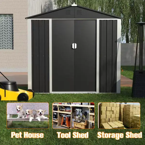 Storage Shed Next to House