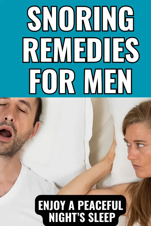 snoring remedies men