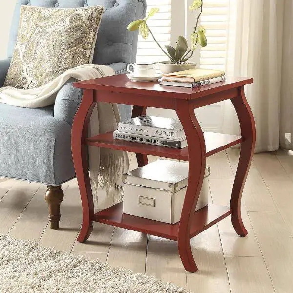 Square Solid Wood Side Table