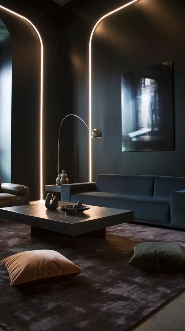 Dark and Moody Living Room Ideas