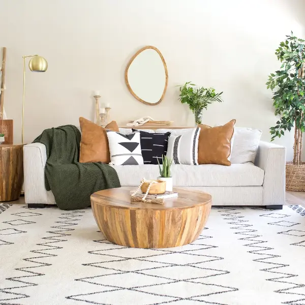 Bohemian Wood Coffee Table