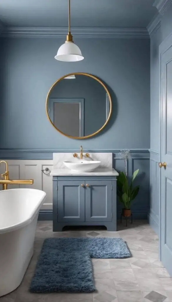 Dusty Blue Bathroom