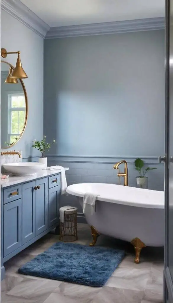 Dusty Blue Bathroom Decor Ideas