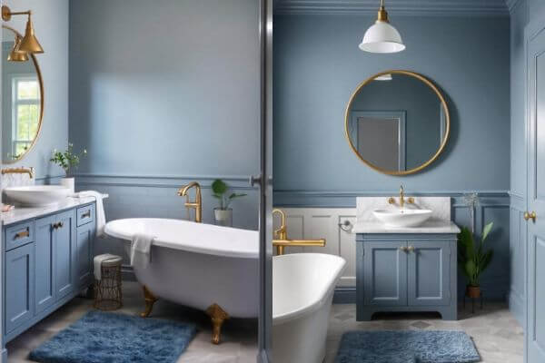 Dusty Blue Bathrooms