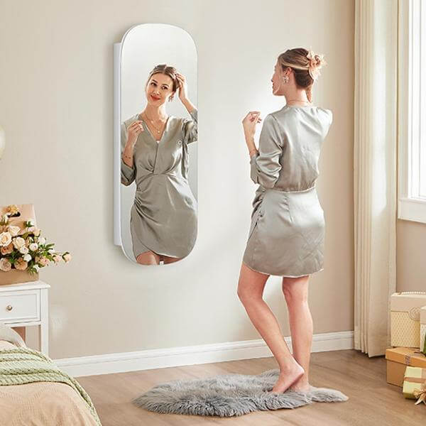 Mirrored Wall Jewelry Cabinet