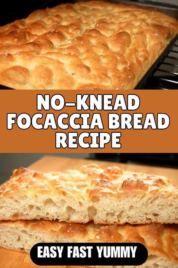 No-Knead Focaccia Bread Recipe, Easy Fast