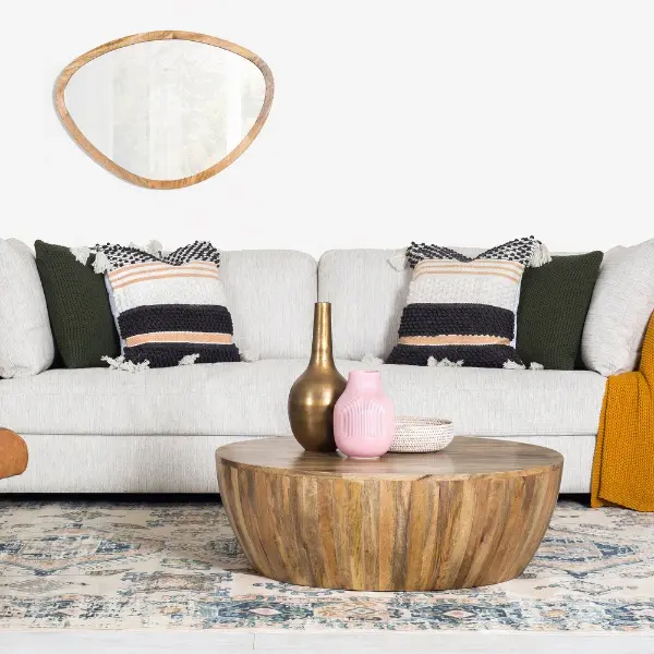 Round Wood Coffee Table
