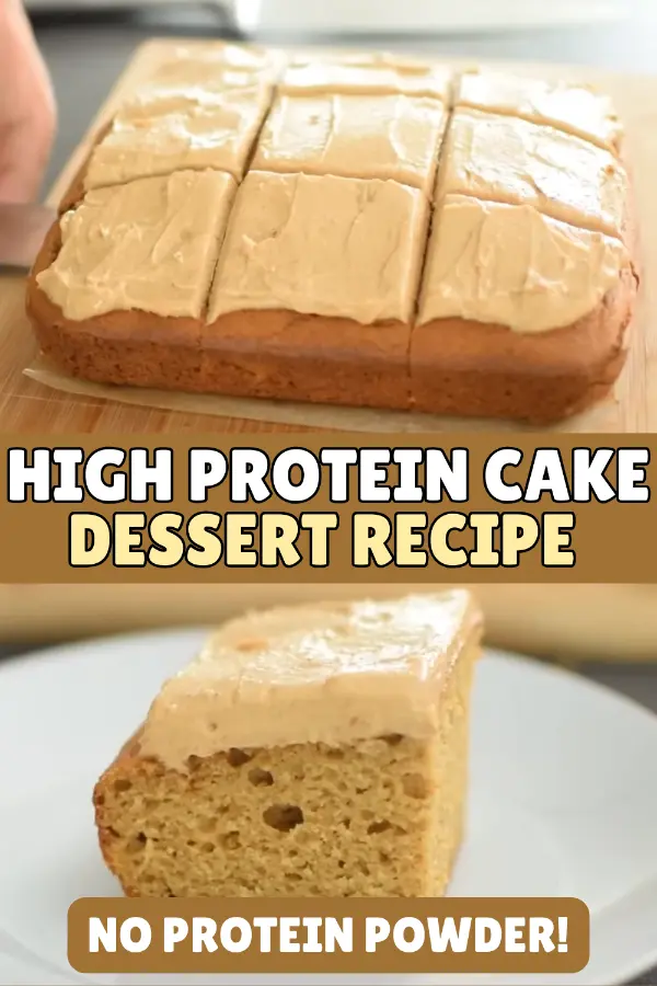 High Protein Cake Dessert Recipe - No Protein Powder