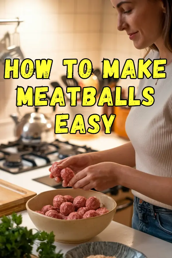 How to Make Meatballs Easy