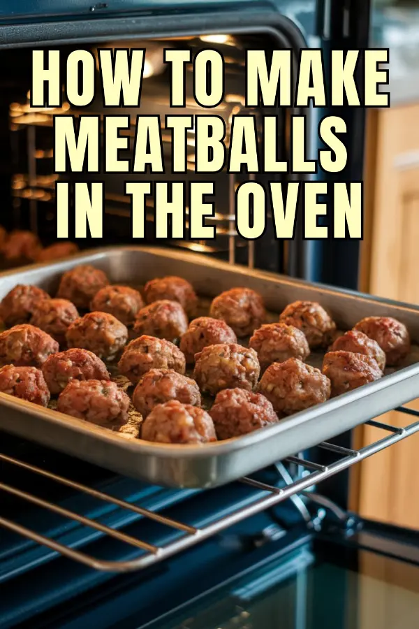 How to Make Meatballs in The Oven